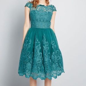 Modcloth Teal Lace Dress
